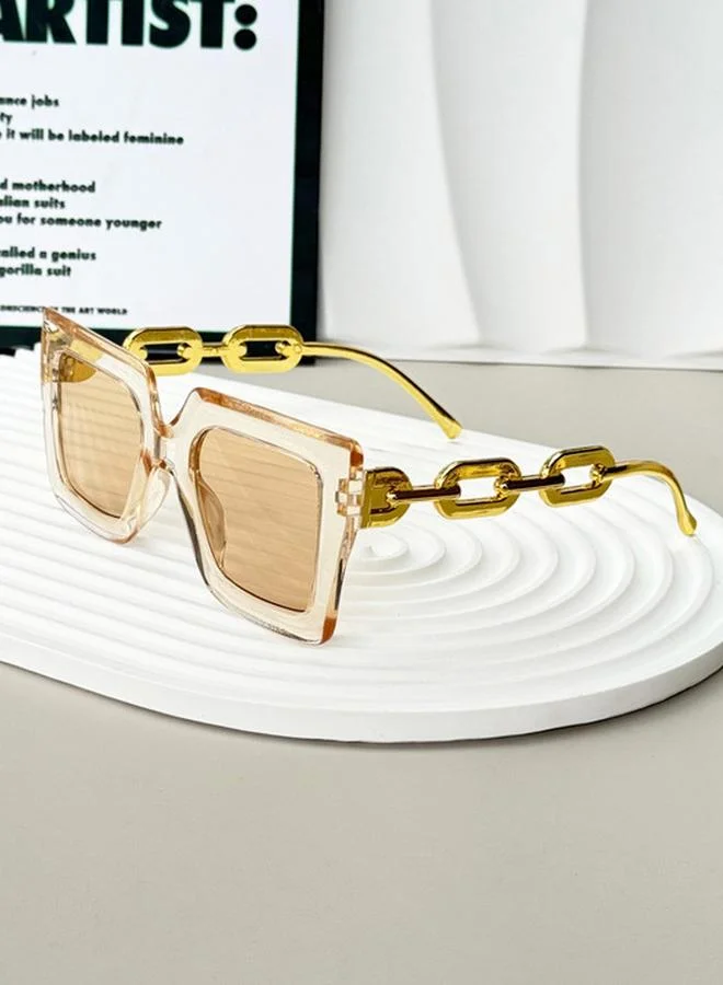 Take Two  Women Chain Detail Square Sunglasses for Women | Best Price UAE
